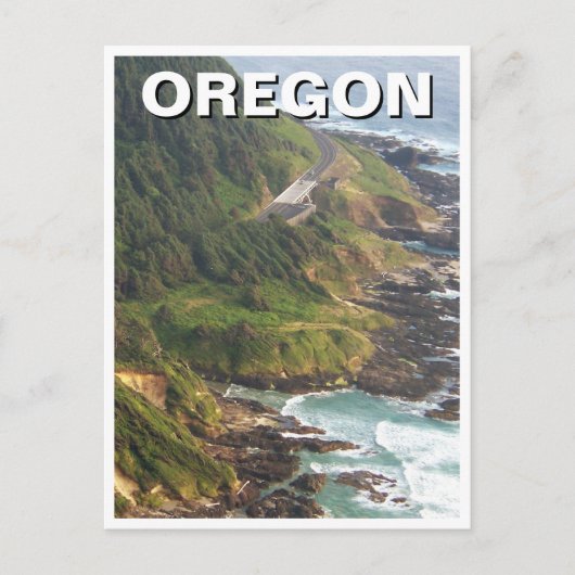 Carte Postale Côte de l'Oregon Travel (Devant)