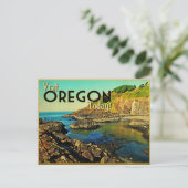 Carte Postale Côte de l'Oregon Vintage (Debout devant)