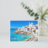 Carte Postale Côte de Paros Grèce (Debout devant)