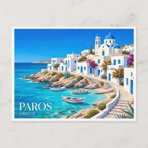 Carte Postale Côte de Paros Grèce