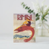 Carte Postale Côte de Rimini, Italie, fille sur un gros poisson (Debout devant)