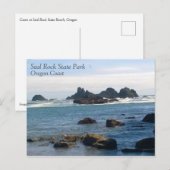 Carte Postale Côte de Seal Rock Oregon (Devant / Derrière)