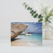 Carte Postale Côte d'Emeraude de Sardaigne avec rochers (Debout devant)