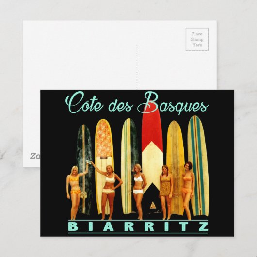 Carte Postale Côte des Basques Biarritz (Devant / Derrière)