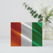 Carte Postale Côte d'Ivoire - Drapeau - (Debout devant)