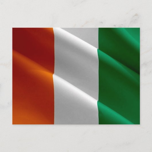 Carte Postale Côte d'Ivoire - Drapeau - (Devant)