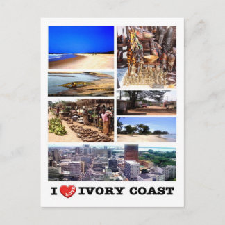 Carte Postale Côte d'Ivoire - I Love -