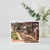 Carte Postale Côte d'Ivoire - Marché traditionnel - (Debout devant)