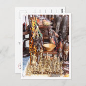 Carte Postale Côte d'Ivoire - Souvenir en magasin - (Devant / Derrière)