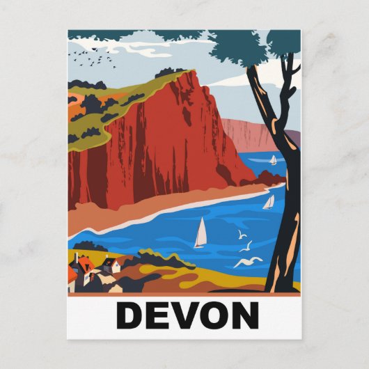Carte Postale Côte du Devon (Devant)