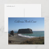 Carte Postale Côte du nord la Californie (Devant / Derrière)