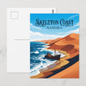Carte Postale Côte du Skeleton Namibie (Devant / Derrière)
