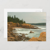 Carte Postale Côte escarpée, Parc national d'Acadia, Maine (Devant / Derrière)