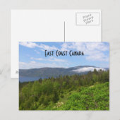 Carte Postale Côte Est du Canada (Devant / Derrière)