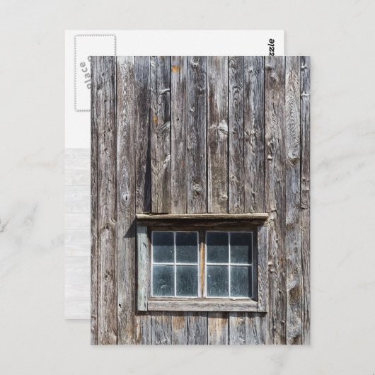 Carte Postale Côté Grange Avec Fenêtre (Devant / Derrière)