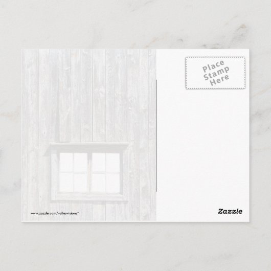 Carte Postale Côté Grange Avec Fenêtre (Dos)