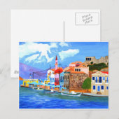 Carte Postale Côte grecque (Devant / Derrière)