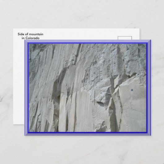 Carte postale côté montagne (Devant / Derrière)