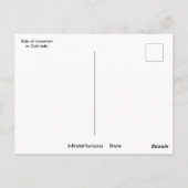 Carte postale côté montagne (Dos)