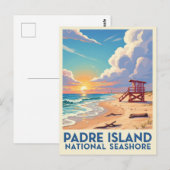 Carte Postale Côte nationale de l'île de Padre (Devant / Derrière)