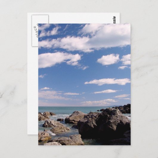 Carte Postale Côte néo-zélandaise (Devant / Derrière)