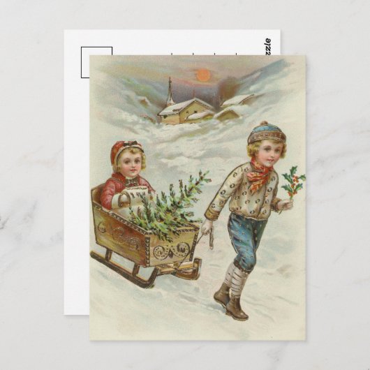 Carte Postale Côté | Noël vintage (Devant / Derrière)
