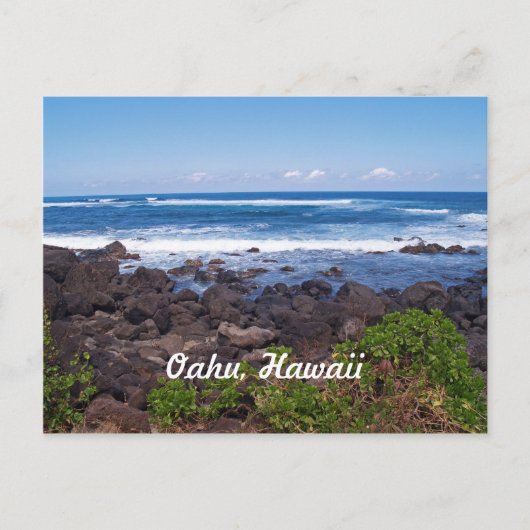 Carte Postale Côte Nord sur l'île d'Oahu à Hawaii (Devant)