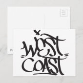 Carte Postale côte ouest (Devant / Derrière)