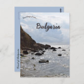 Carte Postale Côte rocheuse de Bulgarie (Devant / Derrière)