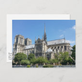 Carte Postale Côté Sud De Notre Dame Cathédrale De Paris (Devant / Derrière)