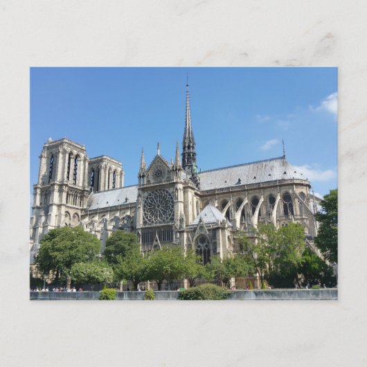 Carte Postale Côté Sud De Notre Dame Cathédrale De Paris (Devant)