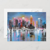 Carte Postale Côte-ville (Devant / Derrière)