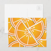 Carte Postale Cotés orange funky (Devant / Derrière)