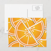 Carte Postale Cotés orange funky (Devant / Derrière)