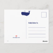 Carte Postale Côtier I Love Whales Citation Moderne Typographie (Dos)