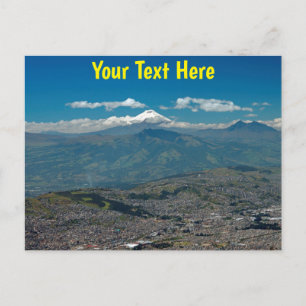 Carte Postale Cotopaxi & Quito personnalisables