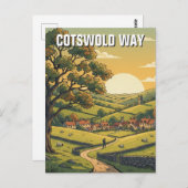 Carte Postale Cotswold Way Angleterre Travel (Devant / Derrière)
