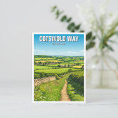 Carte Postale Cotswold Way Angleterre Travel (Debout devant)