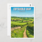 Carte Postale Cotswold Way Angleterre Travel (Devant / Derrière)