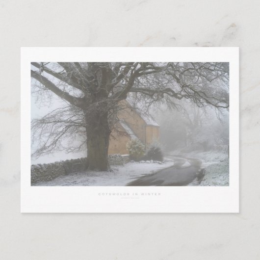 Carte Postale Cotswolds en hiver (Devant)