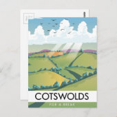 Carte Postale Cotswolds pour une pause. (Devant / Derrière)