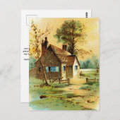 Carte Postale Cottage Accueillant (Devant / Derrière)