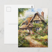 Carte Postale Cottage anglais (Devant / Derrière)