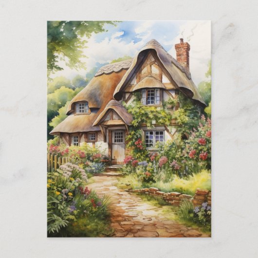 Carte Postale Cottage anglais (Devant)