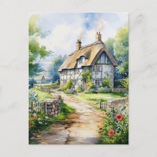 Carte Postale Cottage anglais (Devant)
