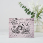 Carte Postale Cottage anglais vintage Cotswolds (Debout devant)