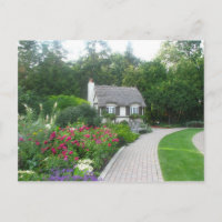 Cottage dans le Jardins anglais Postcard