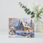 Carte Postale Cottage de Noël par Snowy River (Debout devant)