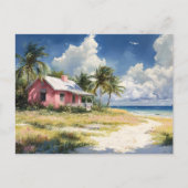 Carte Postale Cottage de plage tropical (Devant)