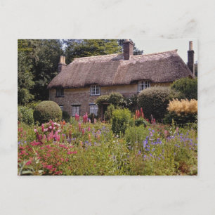 Carte Postale Cottage de Red Thomas Hardy, Dorset, fleur d'Angle
